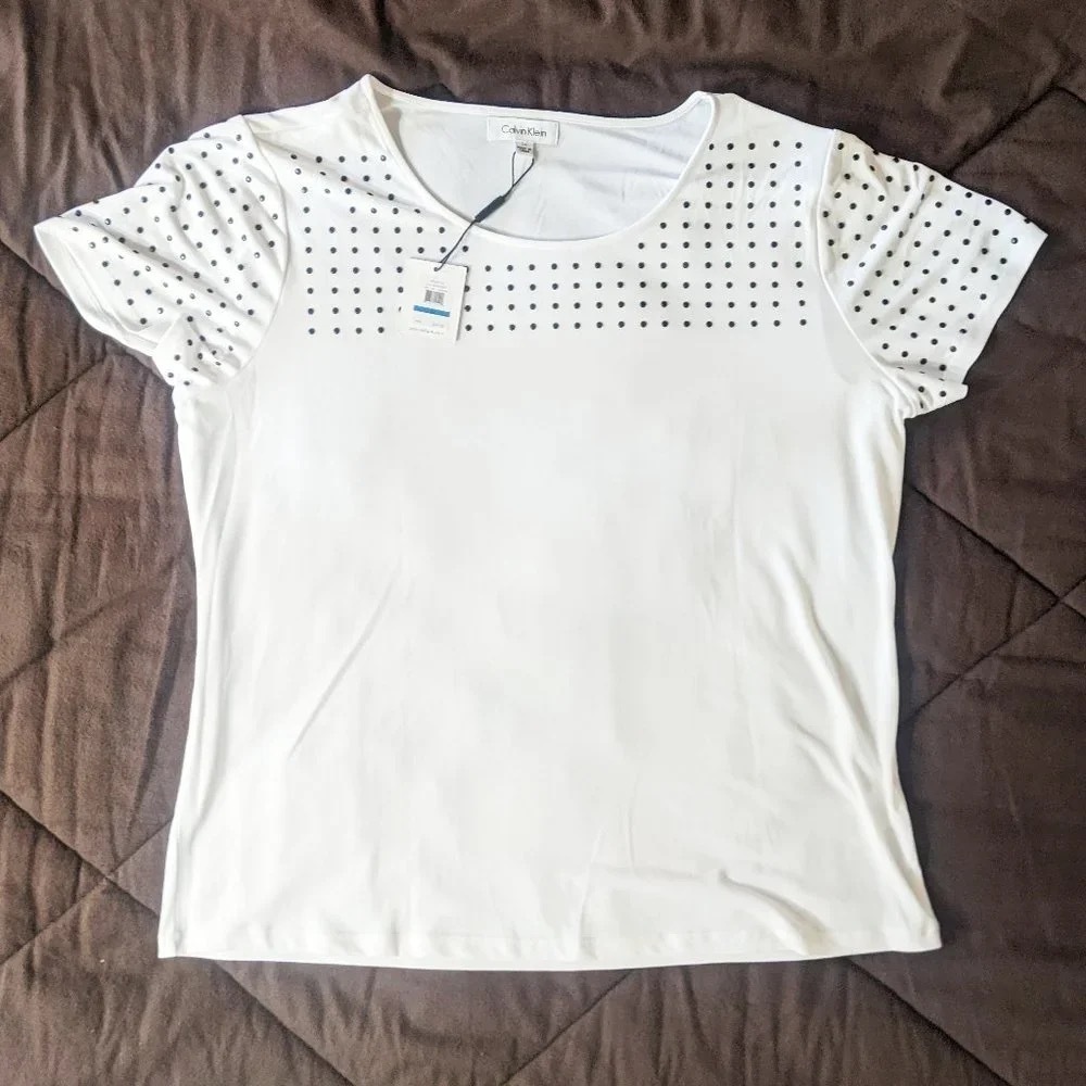 New CALVIN KLEIN Snazzy Top - XL